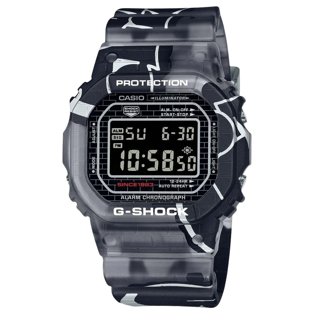 Casio Montre Digitale Grise en Résine 42,8 mm 10ATM Quartz